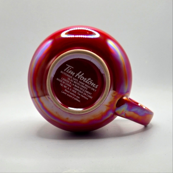 Tim Horton's 2020 Iridescent Red Coffee/Tea Mug (12 Oz) Maple Leaf - Picture 2 of 3